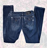 Image 1 of (30x42) “Miss me” distressed skinny jeans 