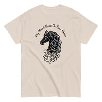 Image 8 of Unisex classic tee, My Heart Runs On Four Hooves Horse Tee
