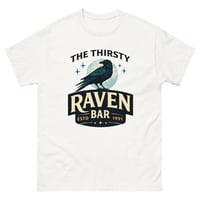 Image 3 of Thirsty Raven Bar T-Shirt – Vintage Moody Raven Tavern Graphic Unisex Tee