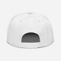 Image 4 of Birdflip® white snapback hat