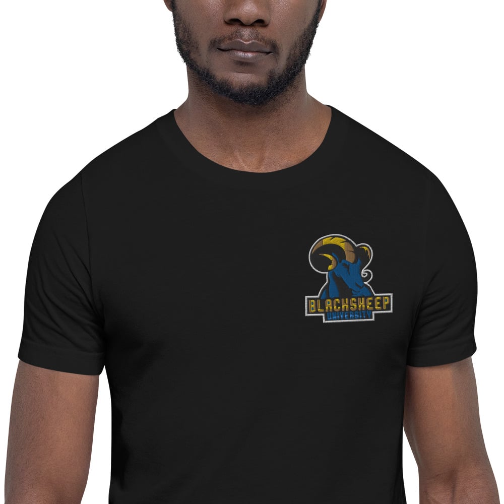 Image of Official Blacksheep University Short-Sleeve Unisex Embroidery T-Shirt