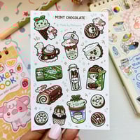 Image 1 of Mint Chocolate Dessert | Sticker Sheet