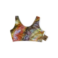 Image 1 of L/XL (40) Cotton-Blend Tank Bralette in Sunrise Agate Ice Dye
