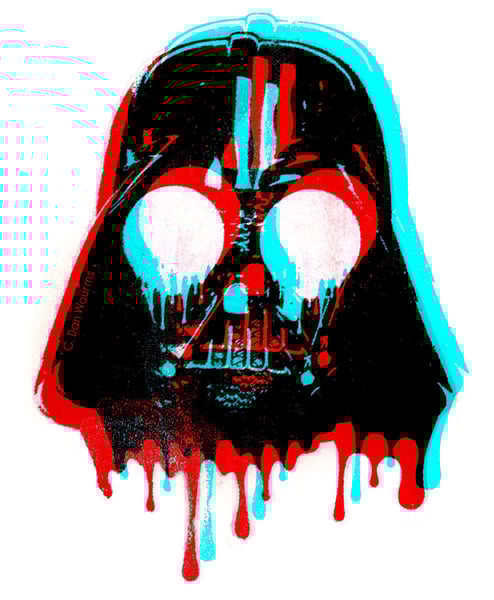 Image of Dark Visions - 3D Glasses 8”x10” print 