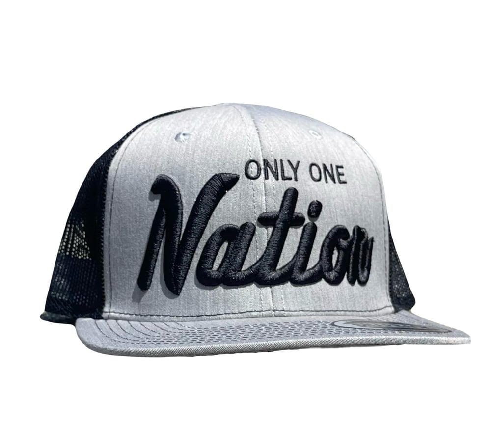 Only One Nation Gray/Black Trucker