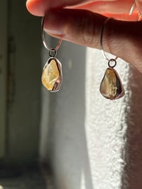 Image 4 of Glowing Citrine Hoops