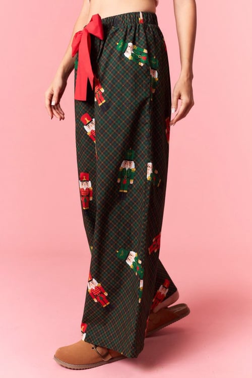 Image of Hunter Green Nutcracker Lounging Pants