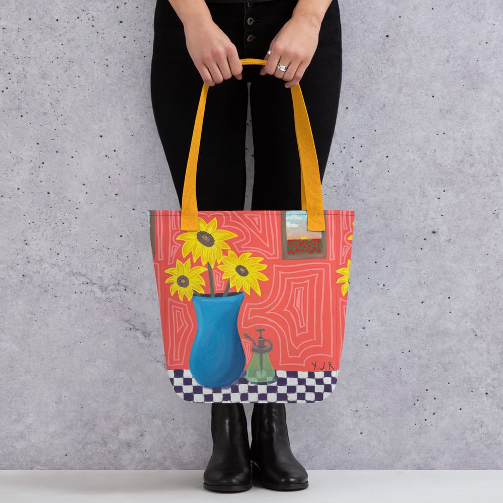 Image of Sunflower Painting Tote bag