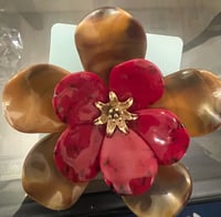 Image 1 of Double color flower brooch 