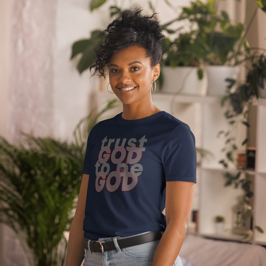 Image of GOD-(Grey/Red Design) Unisex T-Shirt