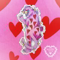 Love Kitty Glitter Sticker 