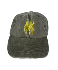 Image 1 of Amore Cap Yellow on Bottle Green