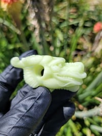 Image 2 of UV Atomic Ivory DragonHead Pendant