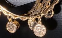 Gold coin bangles