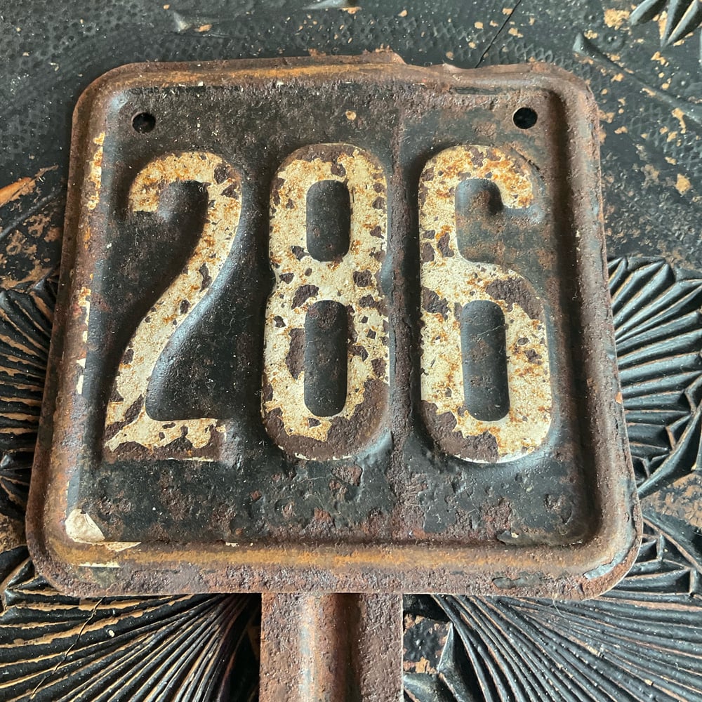 Image of Metal Number Plate