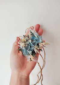 Image 2 of Headband fleur séchées verte