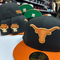 Image 1 of New Era 59Fifty Black- Fight 🍊 