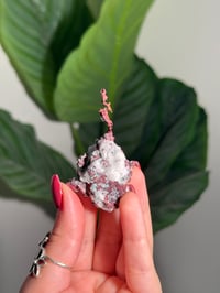 Image 1 of COPPER X MALACHITE STAINED QUARTZ -MOROCCO- B