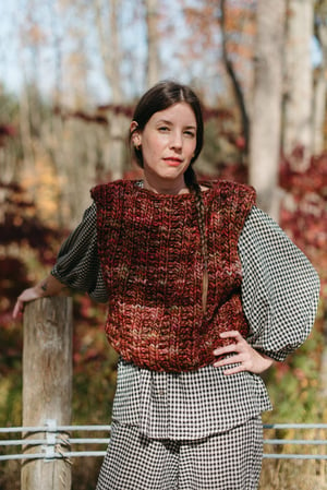 Image of Brechin Vest (Limited Merino Wool, shown in colour Oxido)