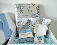 Image 5 of Blue Hydrangea Bridal Shower Party Banner Party Flag. Miss To Mrs Party Decor. Bride To Be
