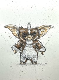 Image 1 of Stripe - Daily Halloween 5x7 plus mini Mogwai ball - Creepy Cuties And Killer Kaijus