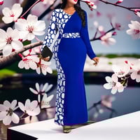 Image 1 of Geometric Elegance Mermaid Dress