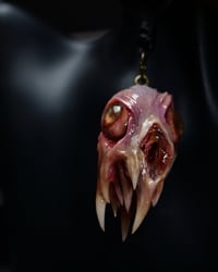 Image 8 of Flesh Oracle Snaggletooth Pendant - Handmade OOAK