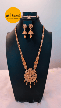 Image 1 of Tem6006_Ranihar Style Radha-Krishna Temple Jewelry 