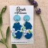 Floral Blue Earrings