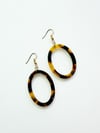 Tortoise Shell Resin Hoops
