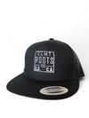 Black mesh back square logo SnapBack 