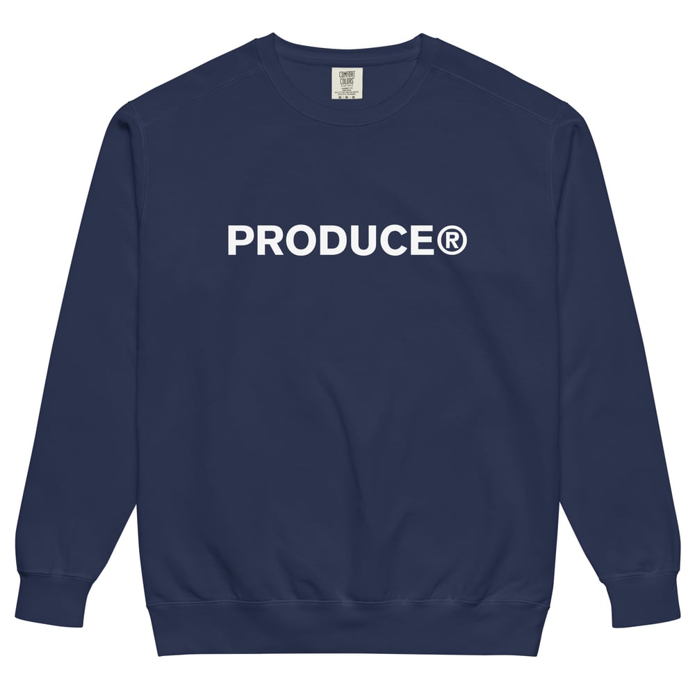 PRODUCE® CREW LOGO Unisex garment-dyed sweatshirt