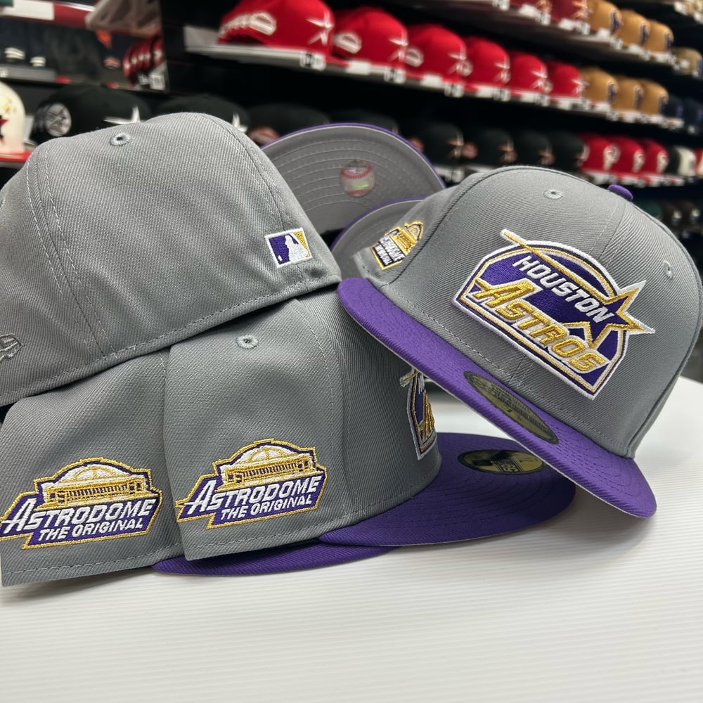 New Era 59Fifty Grey True Purple 