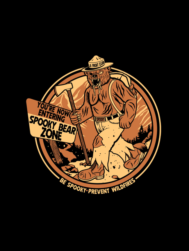 Spooky the Bear Sticker