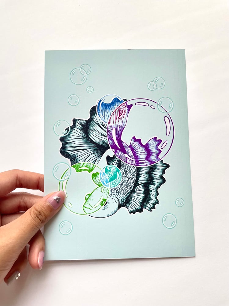 Image of Betta Fish mini Art Print