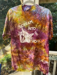 Image 1 of LARGE  Scream Into The Void Tie Dye Shirt H19