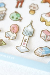 Image 4 of Palette Town | Transparent Sticker Sheet