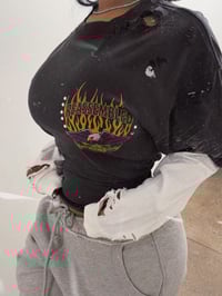 Image 2 of r motors thrashed double layer tee 