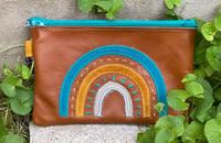 Image 1 of Rainbow Leather Purse 