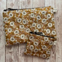 Image 3 of "Golden Hour” Mini OR Medium Quilted Zipper Bag