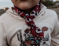 Image 2 of Red Aztec Wild Rag