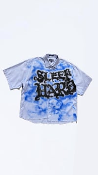 Image 2 of sleep hard / dreams button down