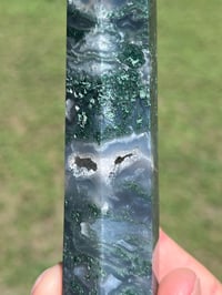 Image 11 of Moss Agate Generator With Druzy Pockets #2552