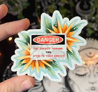 Image 1 of Self Love - DANGER sign sticker 