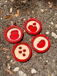 Image 1 of tomato coasters SET of 4