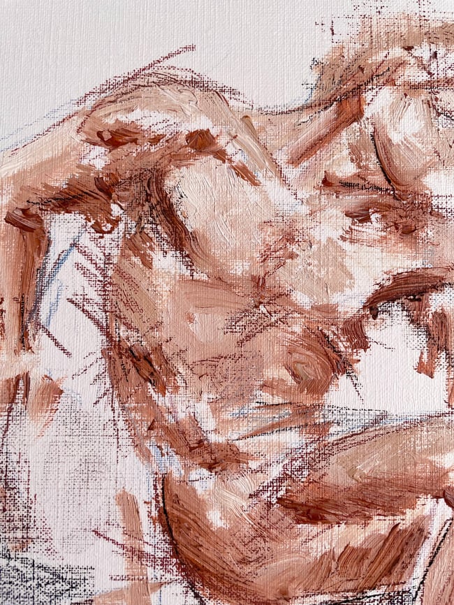 Male nude figure study #3