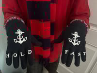 Image 6 of USA super warm winter hat OG striped dp scarf & Gloves