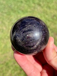 Image 11 of Charoite Aegirine & Pyrite Sphere I Siberia Russia #2952 