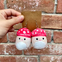 Mushroom squishmallow earrings 