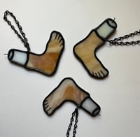 Image 1 of Stained glass good luck charm: footcandle